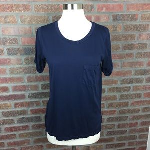 J. Crew Rolled-Sleeve Pocket T-Shirt, Sz S
